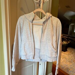 Lululemon scuba grey zip up